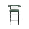 Kashmir full green lether bar stool